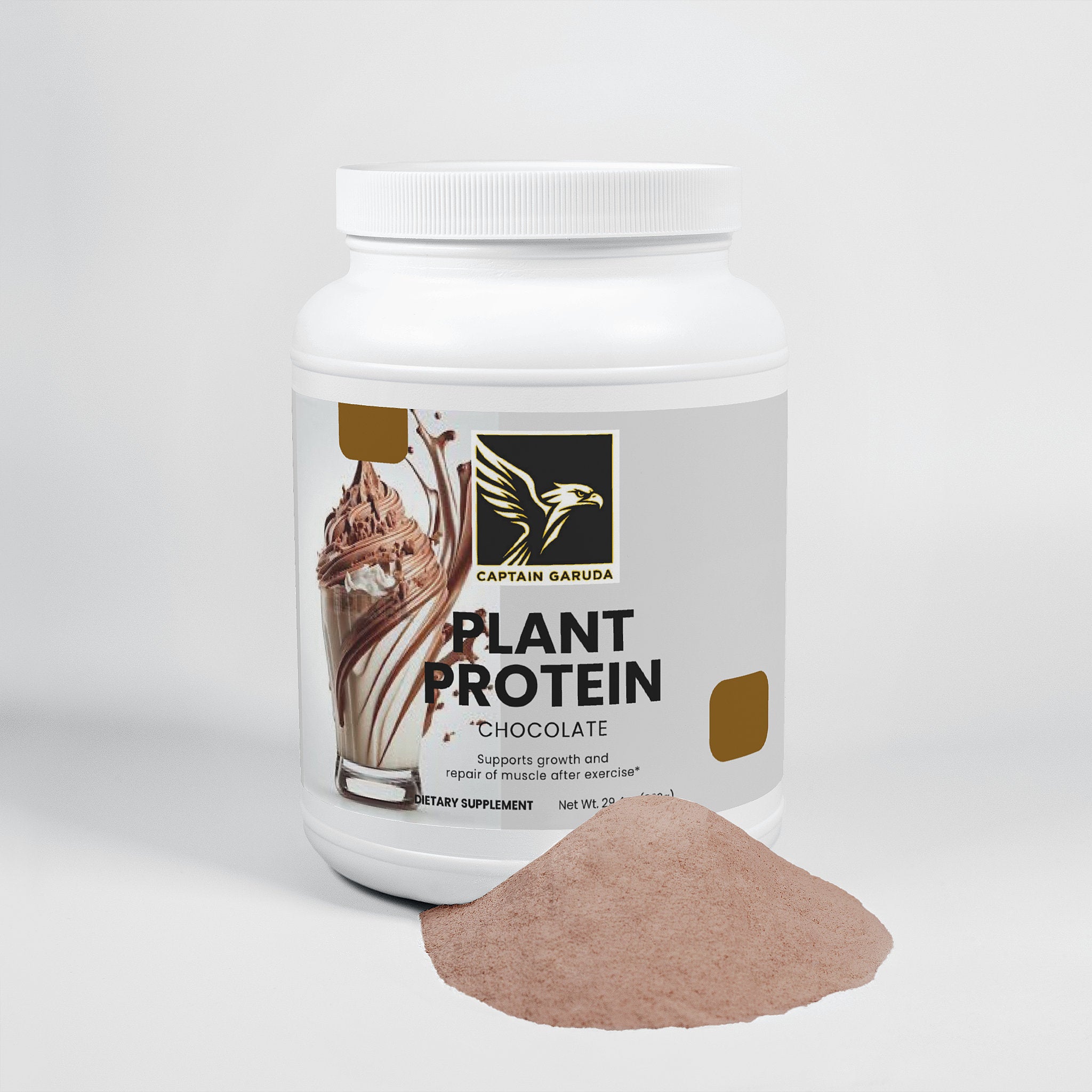 Captain Garuda Plant Protein Powder — Chocolate | 833g (30 Servings)